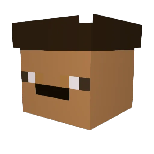 Hayewood_Jablomi Minecraft avatar head, 3D render