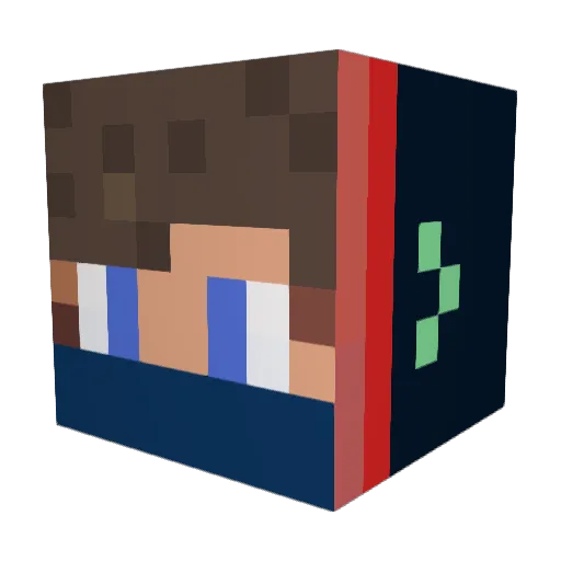 Hayk818 Minecraft avatar head, 3D render