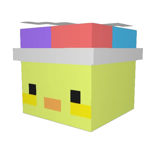 Haylarious Minecraft avatar head, 3D render