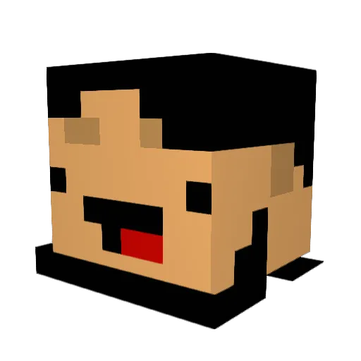 Haymancay Minecraft avatar head, 3D render