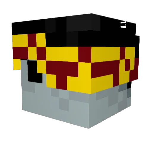 Haynautt Minecraft avatar head, 3D render