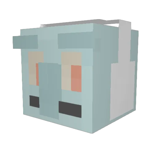 HaysDABDABDAB Minecraft avatar head, 3D render