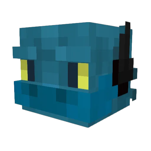 Hayter666 Minecraft avatar head, 3D render