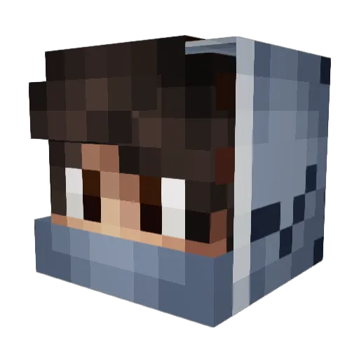 Haywyr3 Minecraft avatar head, 3D render