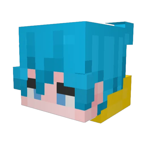 Hayzeed Minecraft avatar head, 3D render