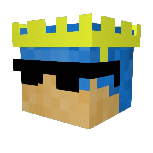 HazInfinity Minecraft avatar head, 3D render