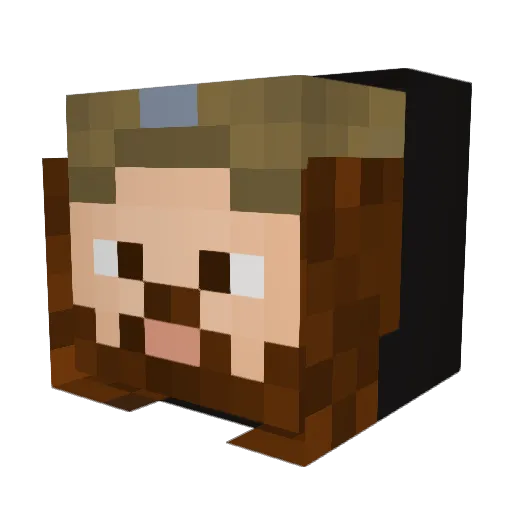 HazLayy Minecraft avatar head, 3D render