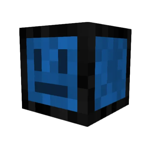 Hazami Minecraft avatar head, 3D render