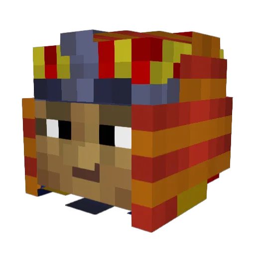 Hazar11 Minecraft avatar head, 3D render