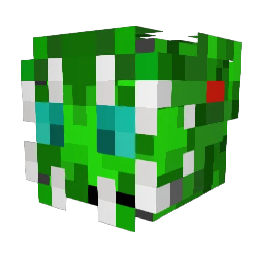 Hazard111 Minecraft avatar head, 3D render