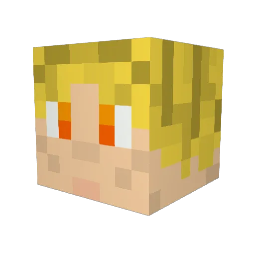 Hazard1800 Minecraft avatar head, 3D render