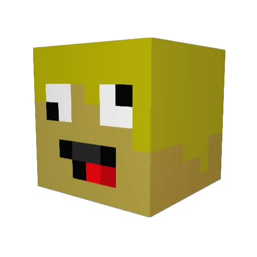 Hazard5900 Minecraft avatar head, 3D render