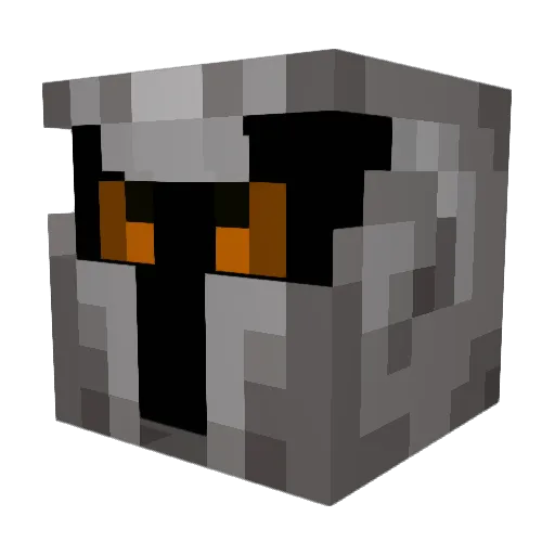 HazardCampbell Minecraft avatar head, 3D render
