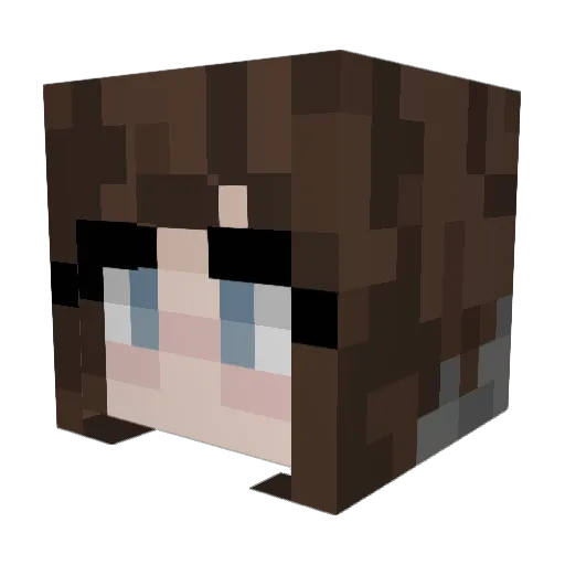 HazardManiac Minecraft avatar head, 3D render