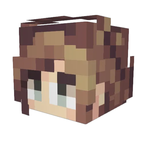 HazardousCode Minecraft avatar head, 3D render