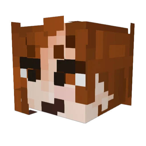 HazardousPyro Minecraft avatar head, 3D render