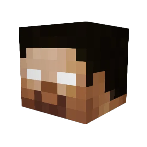 HazardousSmoke Minecraft avatar head, 3D render