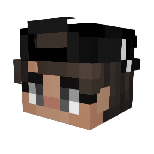 Hazardous_Hydra Minecraft avatar head, 3D render