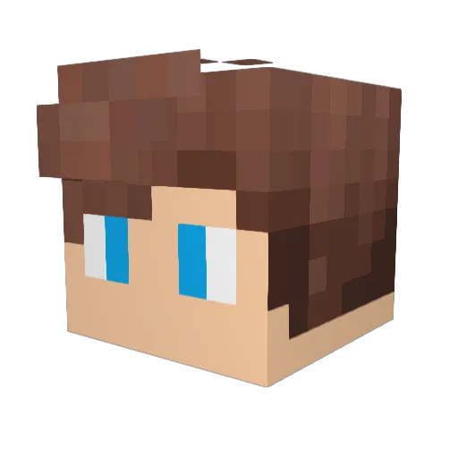 Hazardz_Gaming Minecraft avatar head, 3D render