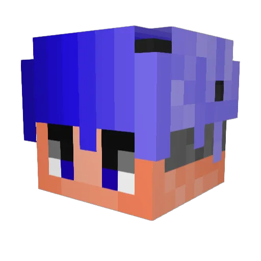 HazdrAlt15 Minecraft avatar head, 3D render