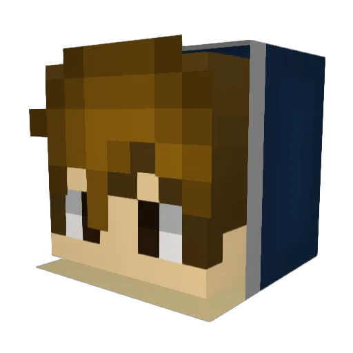 Haze224 Minecraft avatar head, 3D render