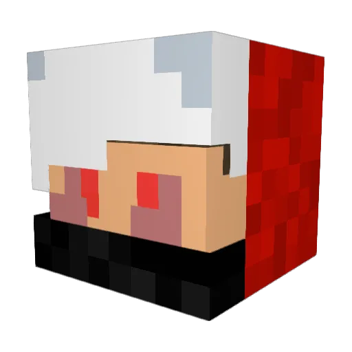 Haze4Life Minecraft avatar head, 3D render
