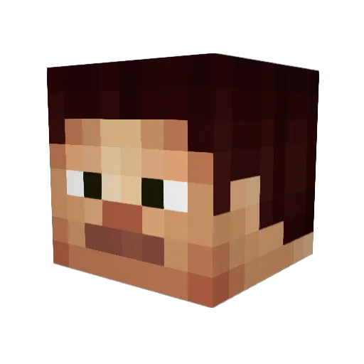 Haze9D Minecraft avatar head, 3D render