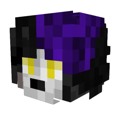 HazeHero115 Minecraft avatar head, 3D render