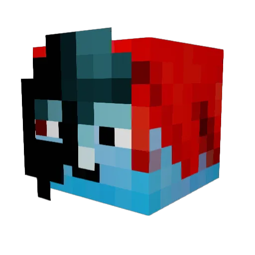 HazeMCG Minecraft avatar head, 3D render