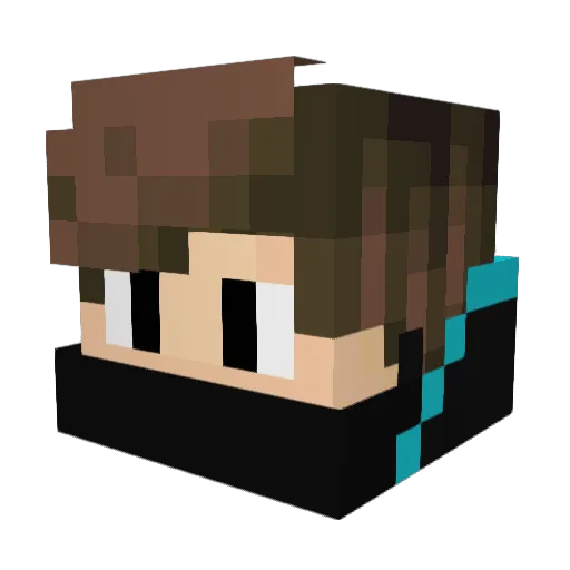 HazeSKYRO_ Minecraft avatar head, 3D render