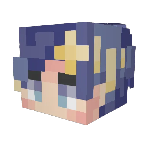HazeTubs Minecraft avatar head, 3D render