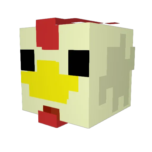 HazeWasTaken Minecraft avatar head, 3D render
