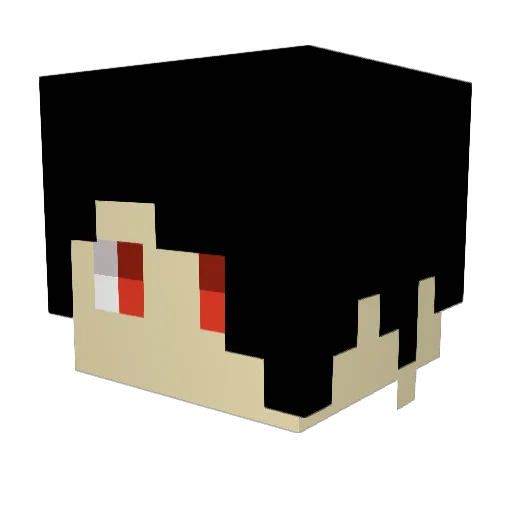 Haze_X Minecraft avatar head, 3D render