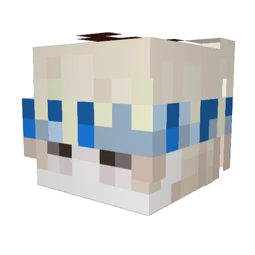 Haze_time Minecraft avatar head, 3D render