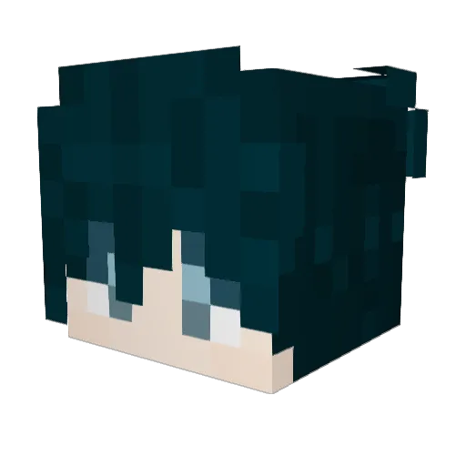 Hazedy_ Minecraft avatar head, 3D render