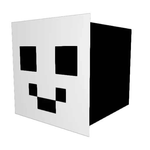 Hazeinn Minecraft avatar head, 3D render