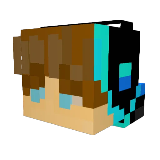 Hazekiller08 Minecraft avatar head, 3D render