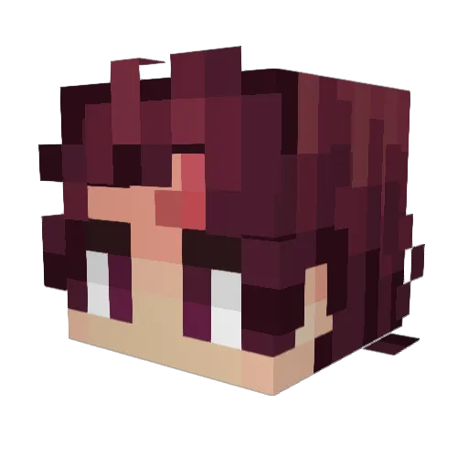 HazelAye Minecraft avatar head, 3D render