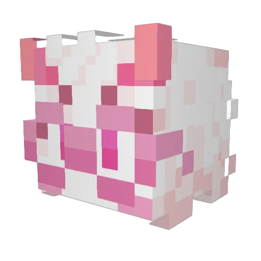 HazelFurry Minecraft avatar head, 3D render