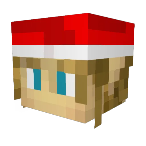 HazelNut01 Minecraft avatar head, 3D render