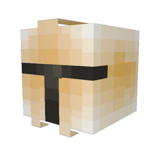 Hazelnleinad Minecraft avatar head, 3D render