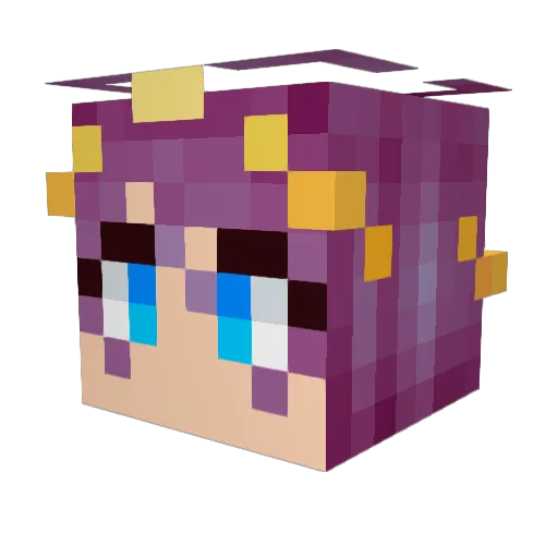 Hazelnuts_Coffee Minecraft avatar head, 3D render