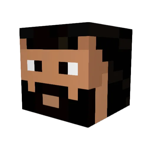 HazemgamesYT Minecraft avatar head, 3D render