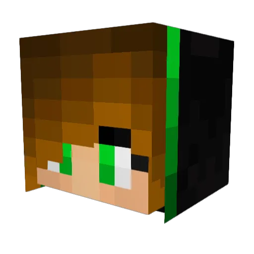 Hazenn_ Minecraft avatar head, 3D render