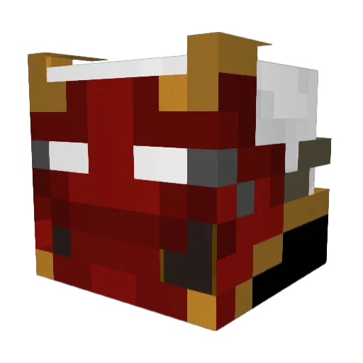 Hazertis Minecraft avatar head, 3D render