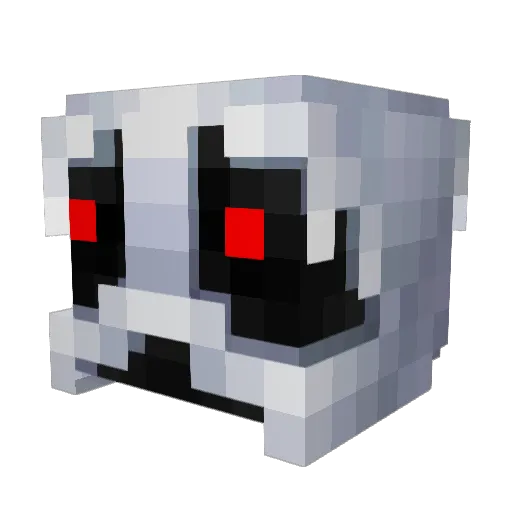 Hazeyred Minecraft avatar head, 3D render
