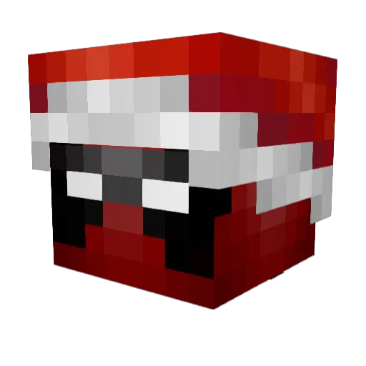 Hazeysplif Minecraft avatar head, 3D render