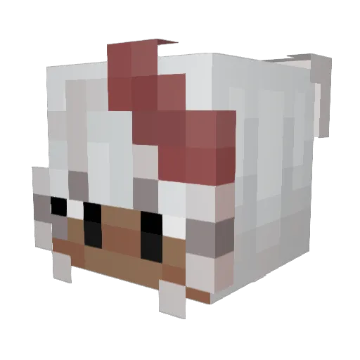 Hazie_day Minecraft avatar head, 3D render