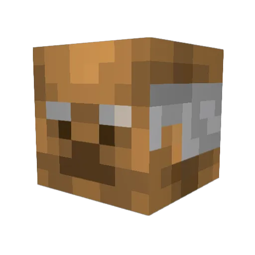Haziel Minecraft avatar head, 3D render