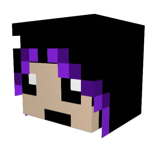 Haziy Minecraft avatar head, 3D render